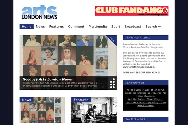 Gonzo theme site design template sample