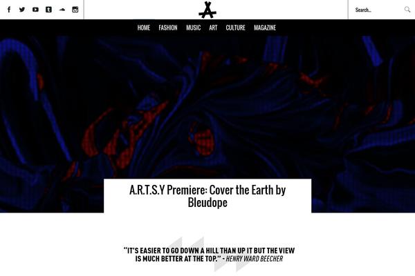 Venus theme site design template sample