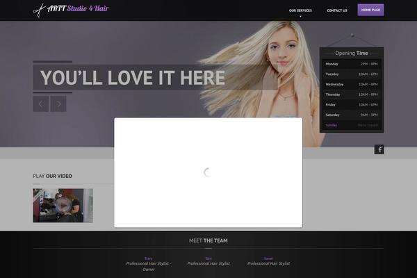HairPress theme site design template sample