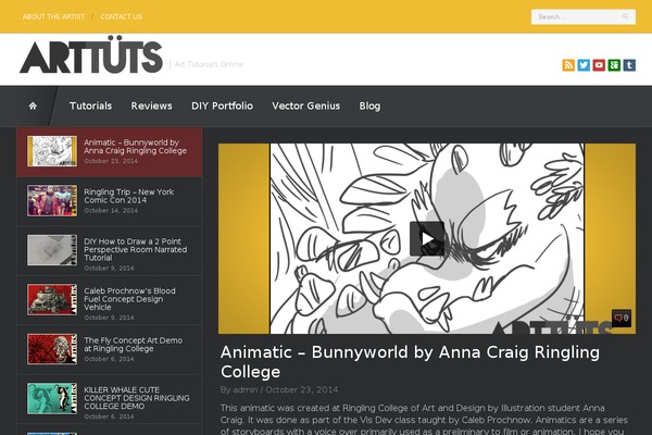 arttuts.net site used Solar