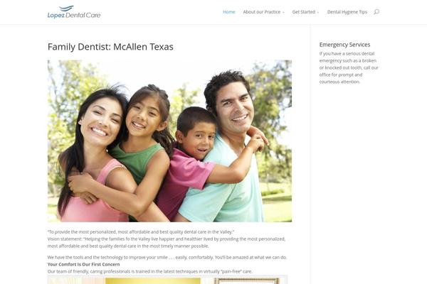 Divi theme site design template sample