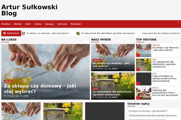 CoverNews theme site design template sample