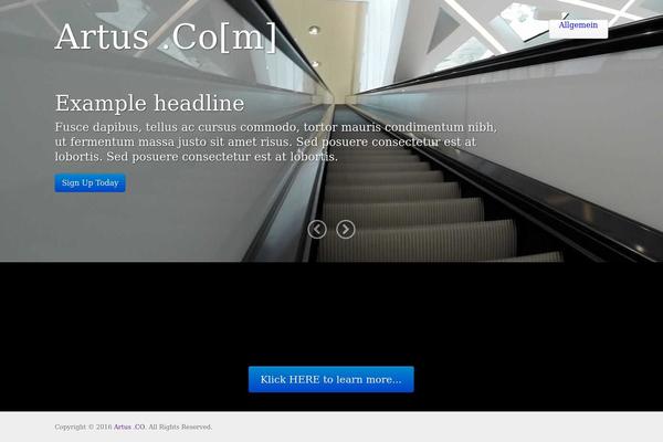 Tonic-pro theme site design template sample