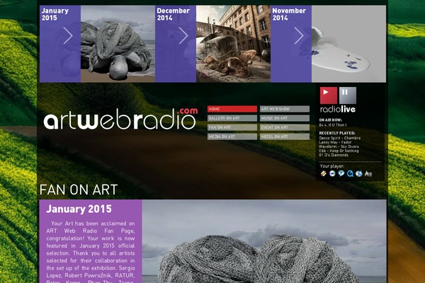 Radio theme site design template sample
