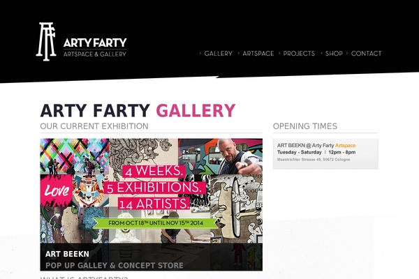 Site using Artists plugin