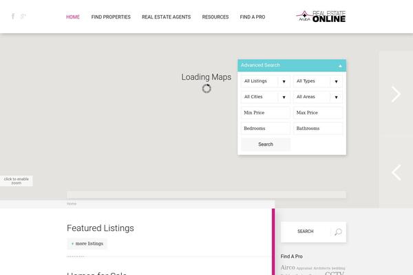 Wp Estate theme site design template sample