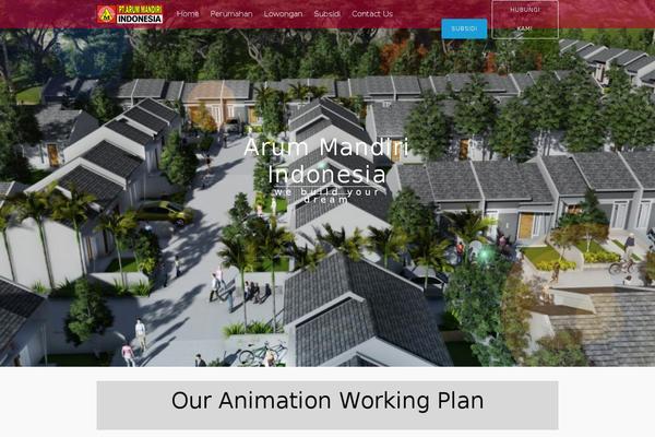 Tesseract theme site design template sample