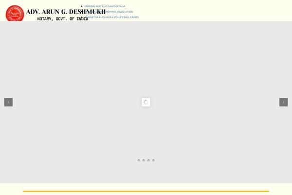 arundeshmukhnotary.com site used Wp_charity