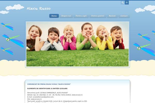 Happy Kids theme site design template sample