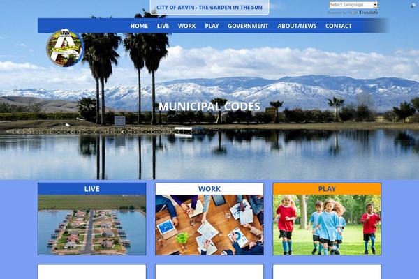 arvin.org site used Arvin