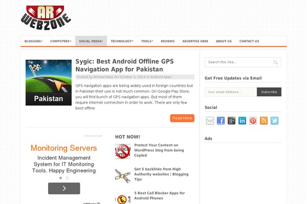 arwebzone.com site used Dynamico