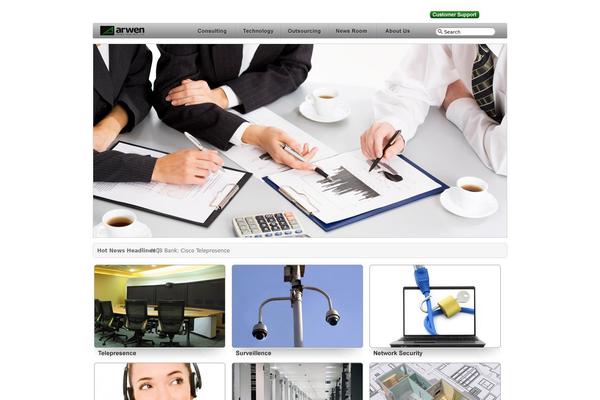 Arwen theme site design template sample