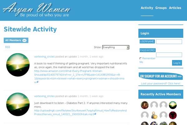 Site using BuddyPress Social plugin