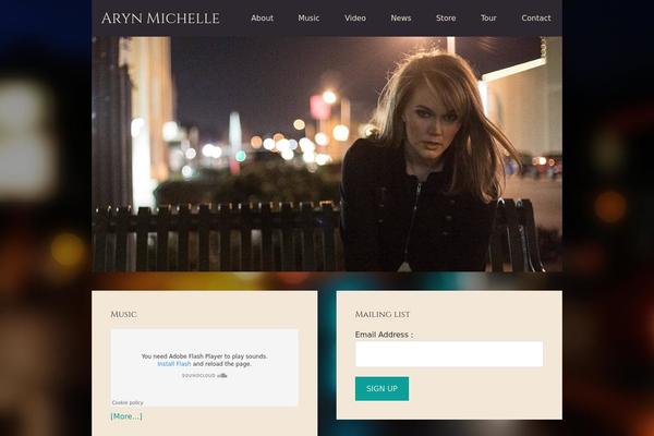 Site using ArtistDataPress plugin
