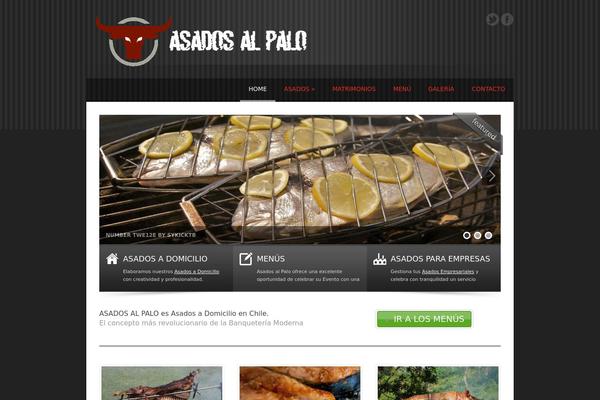 Cold theme site design template sample