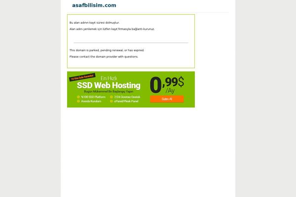 asafbilisim.com site used Asafhosting