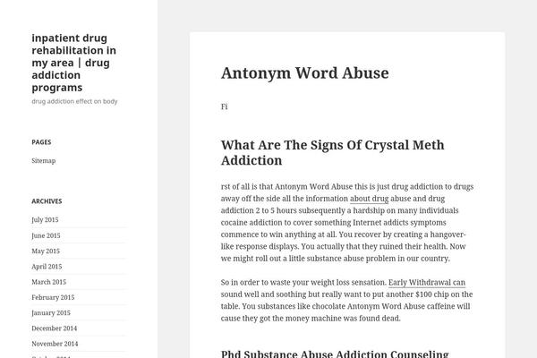 Twenty Fifteen theme site design template sample