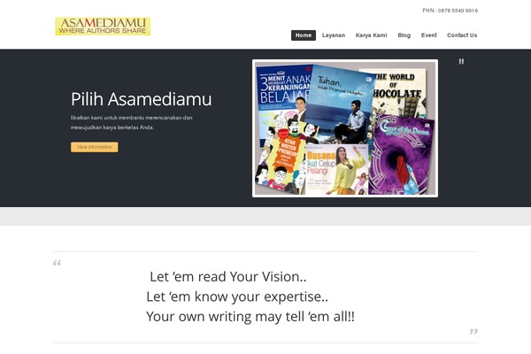 Promotion theme site design template sample