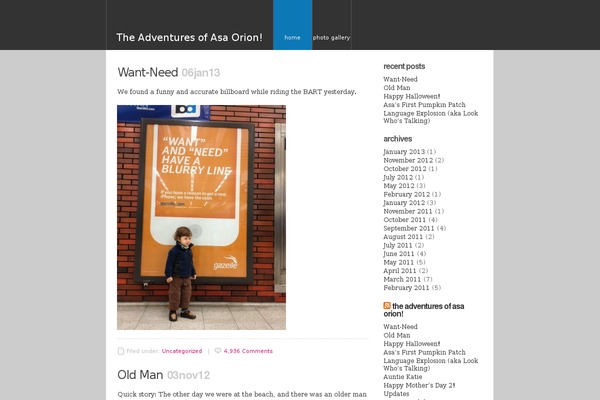 asaorion.com site used Unsleepable[wordpress Official Public Theme]