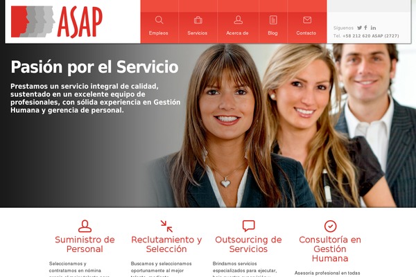 Asap theme site design template sample