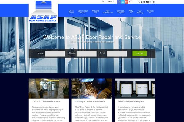 Asap theme site design template sample