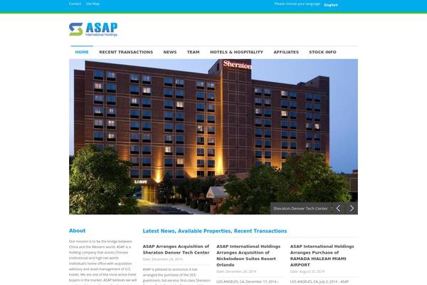 Asap theme site design template sample