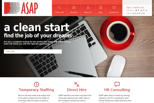 asapstaffingservices.com site used Asap