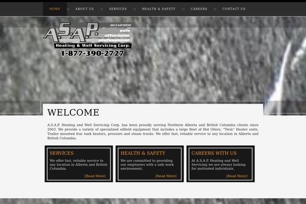 Asap theme site design template sample