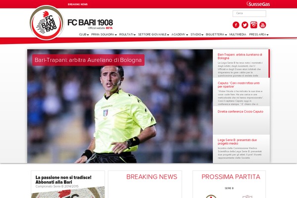asbari.it site used Fcbari1908