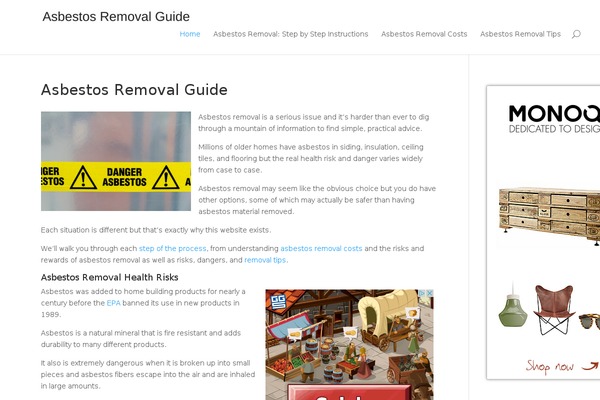 Discovery theme site design template sample