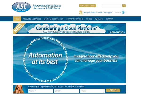 Asc theme site design template sample