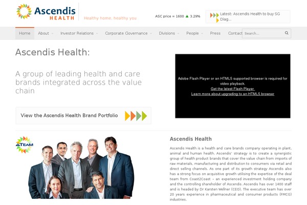 ascendis theme websites examples