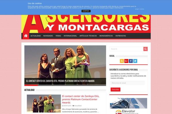 Site using Asesor de Cookies para normativa española plugin