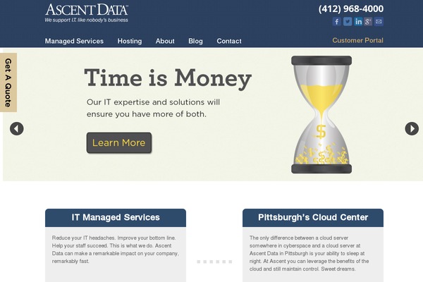 Site using Column Shortcodes plugin