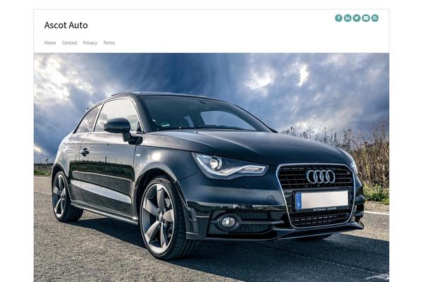 Simple Business WP theme site design template sample