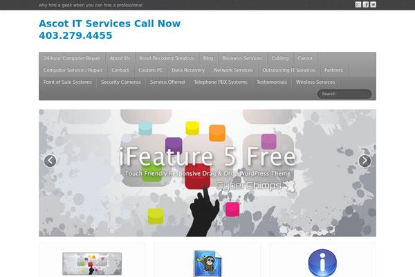 iFeature theme site design template sample