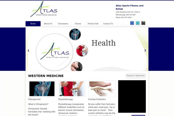Atlas theme site design template sample