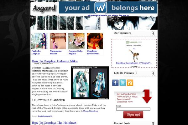 Site using Ultimate Follow Me plugin