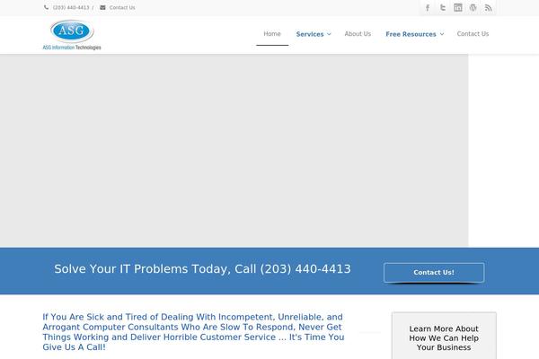 Envision theme site design template sample