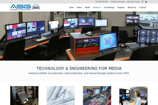Asg theme site design template sample