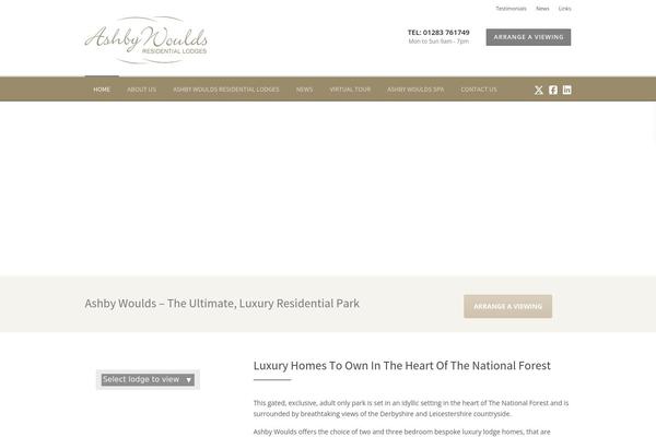 ashbywouldslodges.co.uk site used Ashby