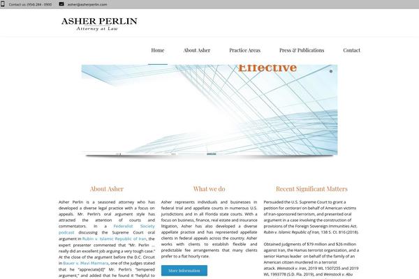 asherperlin.com site used LawBusiness