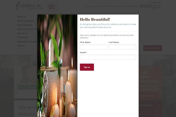 Site using jQuery Colorbox plugin
