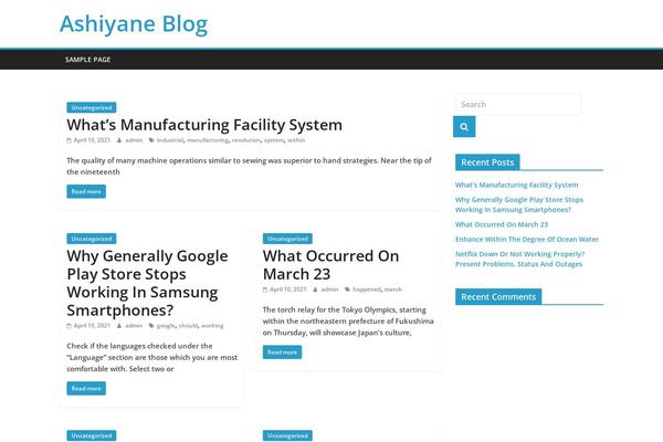 ColorMag theme site design template sample
