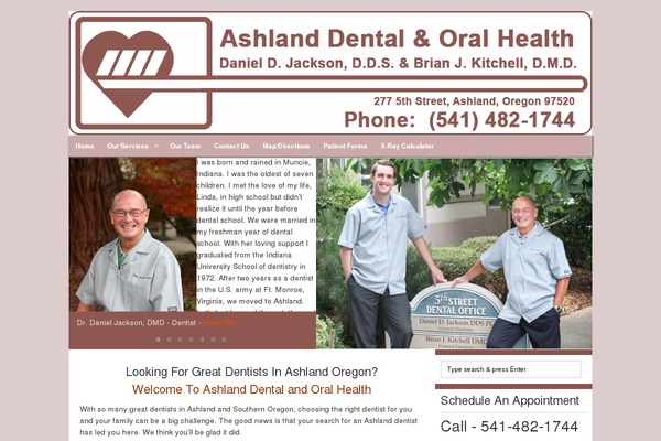ashlanddentalhealth.com site used Themestarta-framework