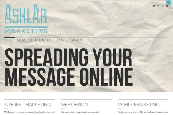 Masculine theme site design template sample