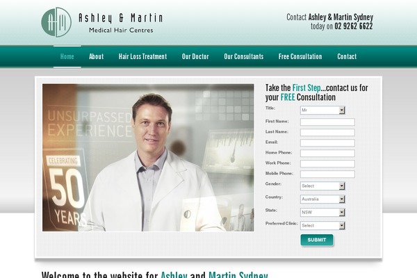 ashleyandmartinsydney.com.au site used Ashleyandmartin