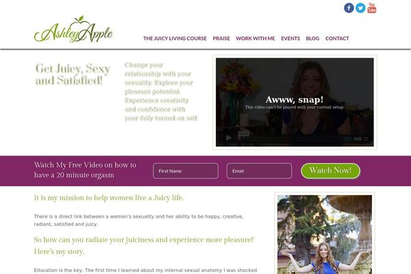 Apple theme site design template sample