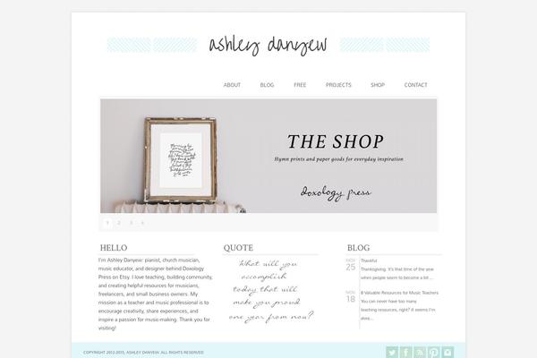 ashleydanyew.com site used Cudazi-cms