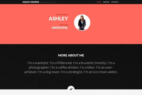 Coffee & Cream theme site design template sample